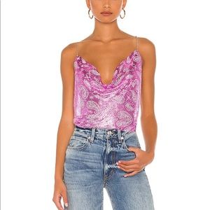 8 Other Reasons X Sofia Richie Halter Top in Pink from revolve. chainmail nye